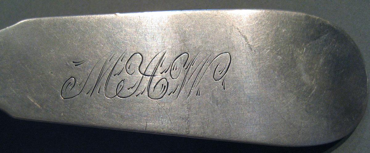 1998.0004.791 Silver Spoon engraving