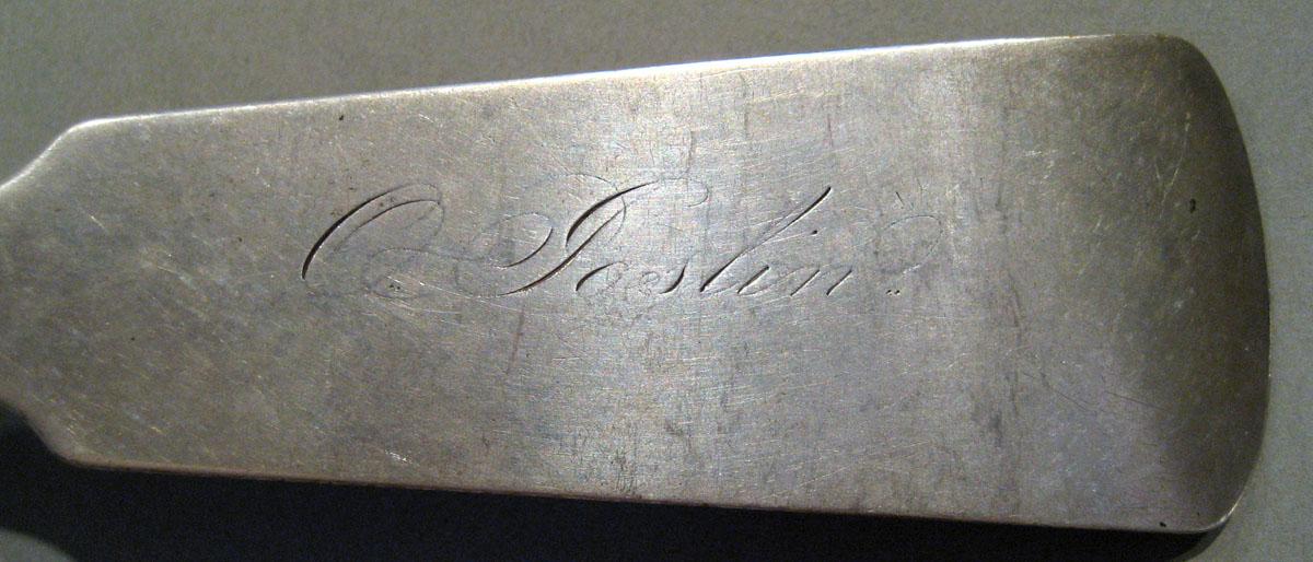 1998.0004.792 Silver Spoon engraving