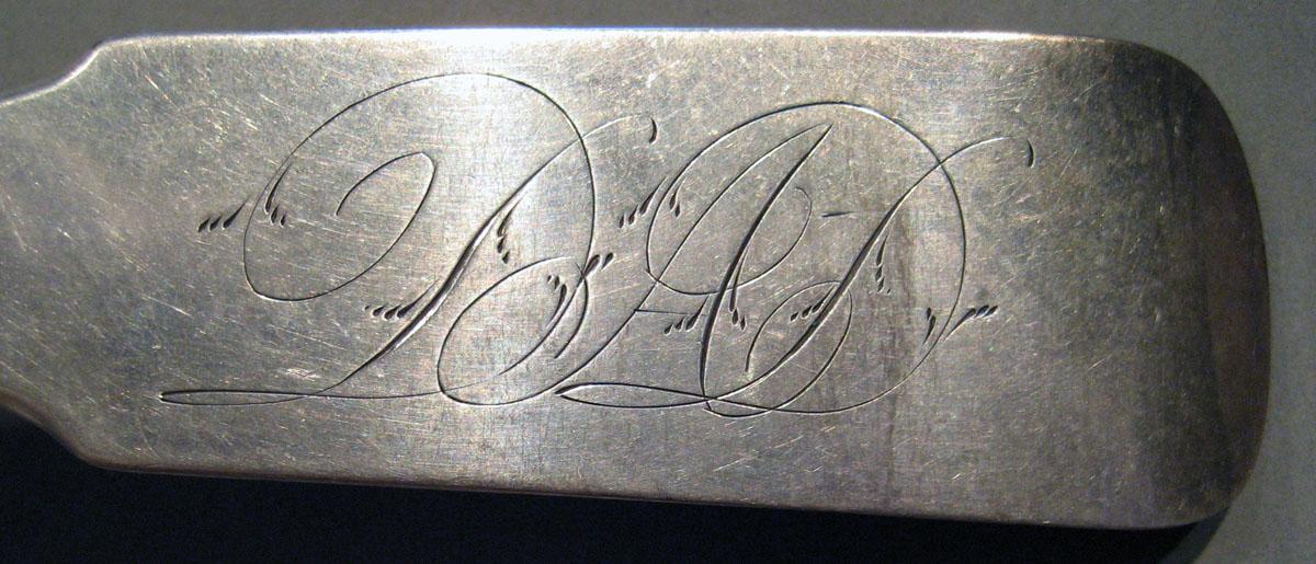 1998.0004.798 Silver Spoon engraving
