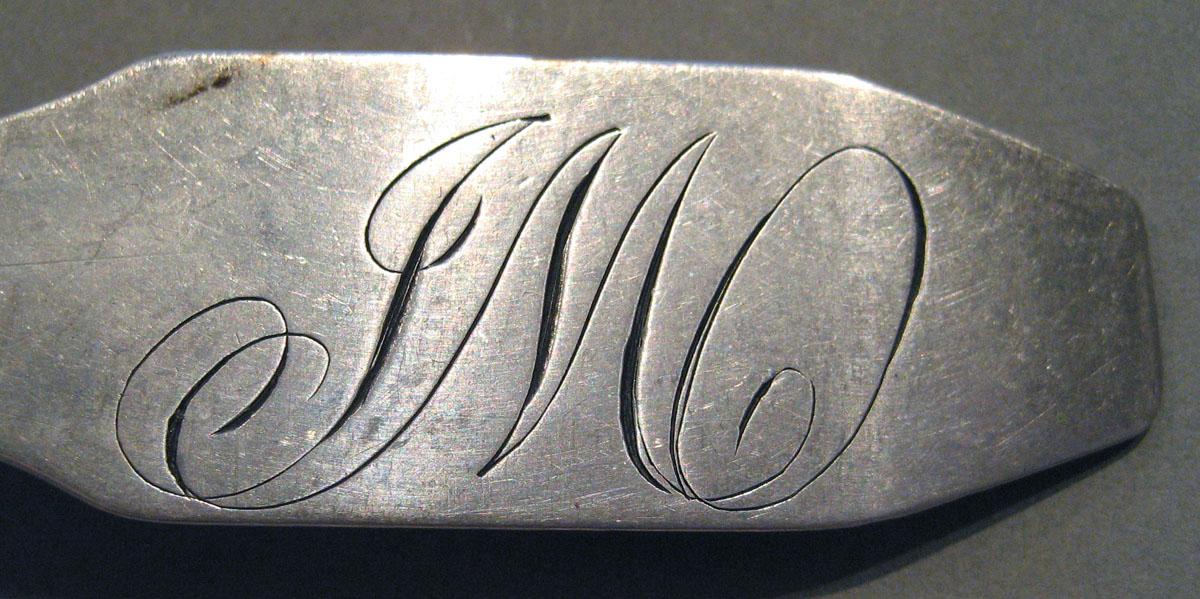 1998.0004.803 Silver Spoon engraving