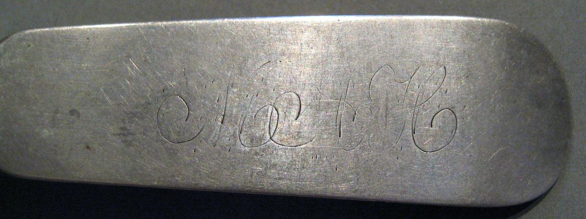 1998.0004.805 Silver Spoon engraving