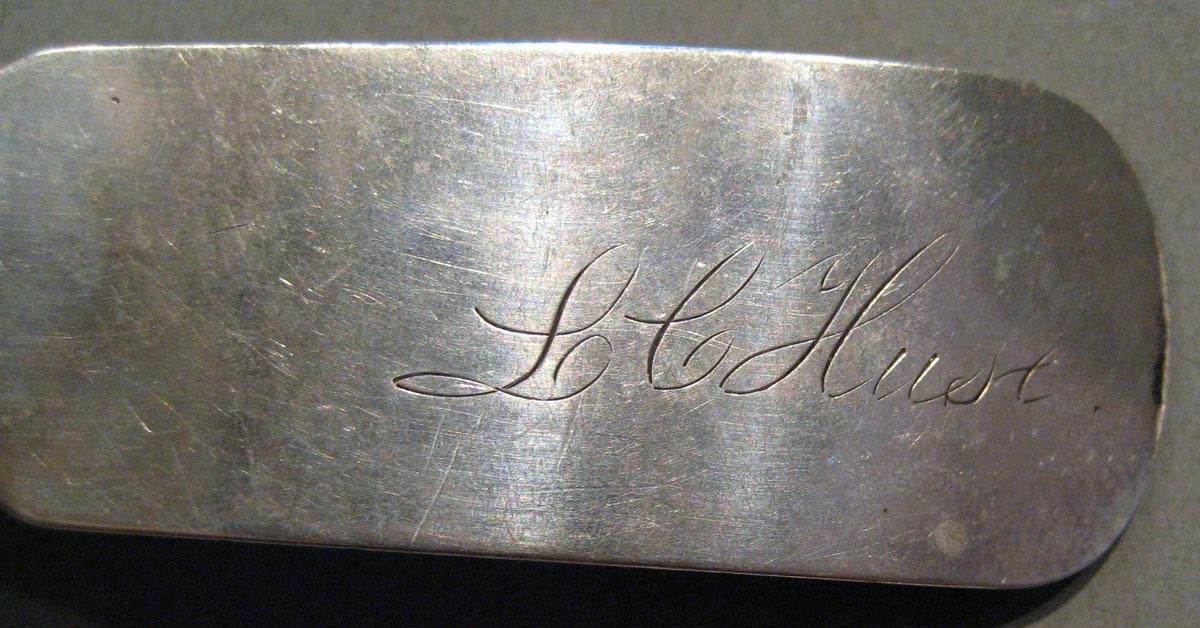 1998.0004.809.001 Silver Spoon engraving