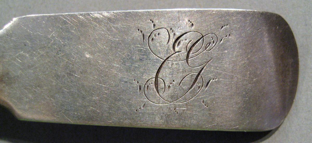 1998.0004.821 Silver Spoon engraving