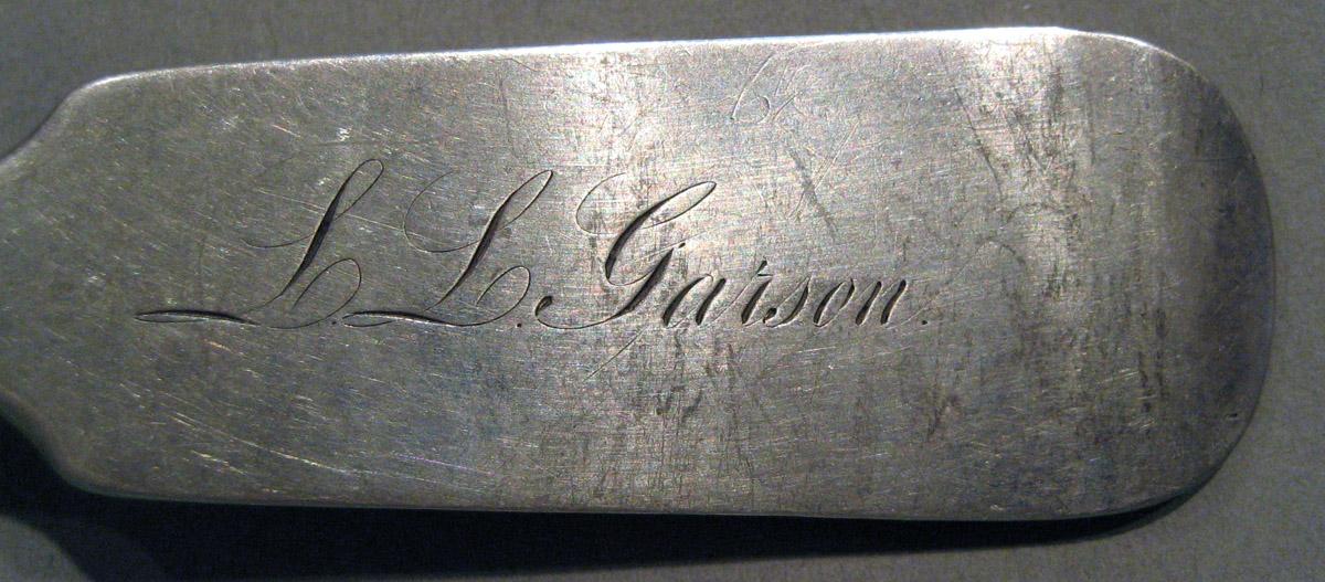 1998.0004.825.002 Silver Spoon engraving upper surface
