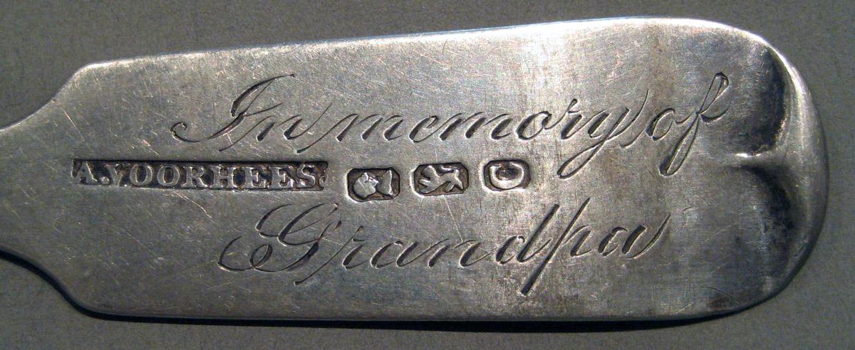 1998.0004.825.002 Silver Spoon engraving underside