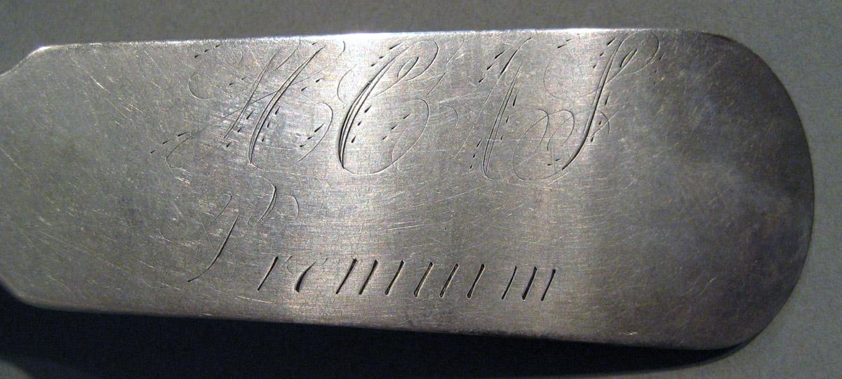 1998.0004.828 Silver Spoon engraving