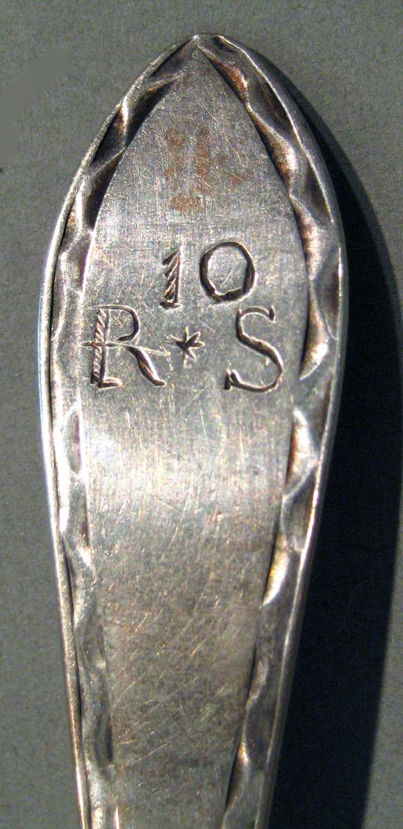1998.0004.829 Silver Spoon engraving