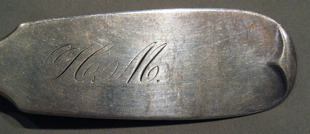 1998.0004.831 Silver Spoon engraving