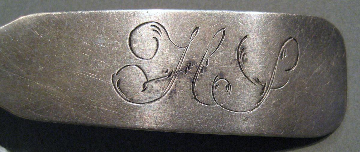 1998.0004.835.001 Silver Spoon engraving
