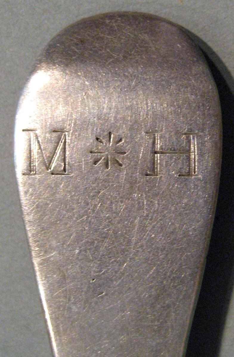 1998.0004.838 Silver Spoon engraving
