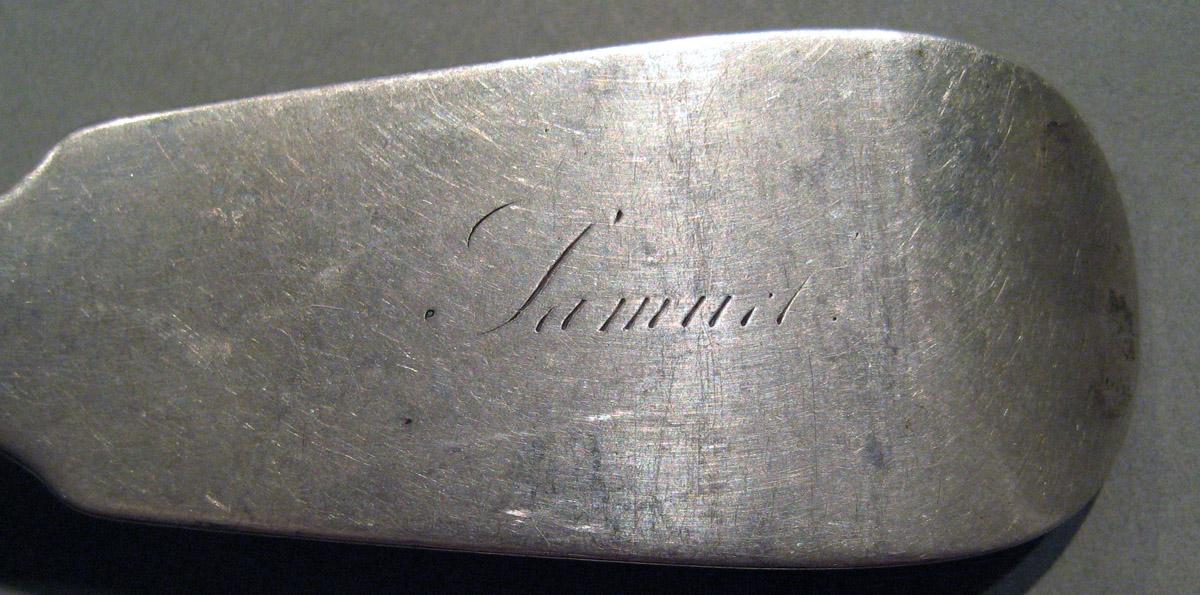 1998.0004.844 Silver Spoon engraving