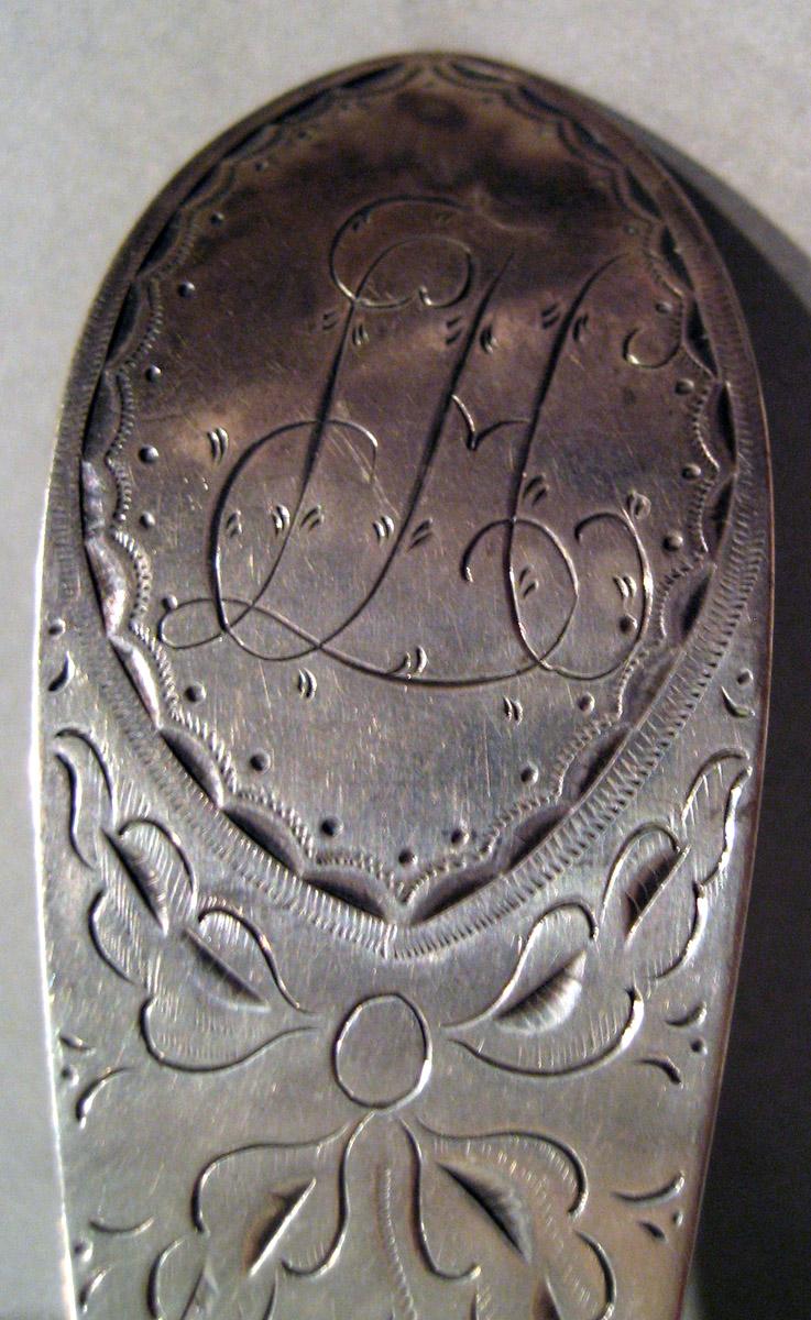1998.0004.845 Silver Spoon engraving