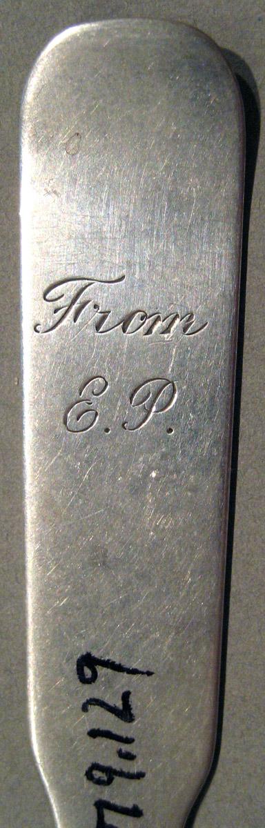 1998.0004.848.001 Silver Spoon engraving underside