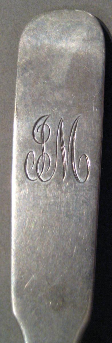 1998.0004.848.002 Silver Spoon engraving upper surface