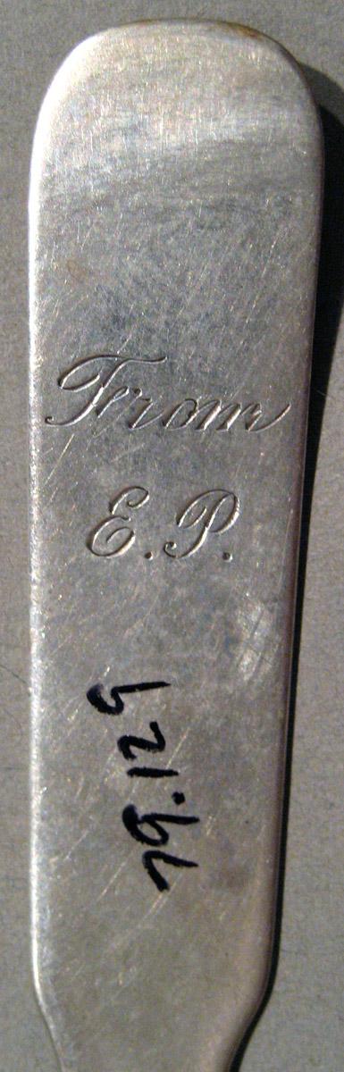 1998.0004.848.002 Silver Spoon engraving underside
