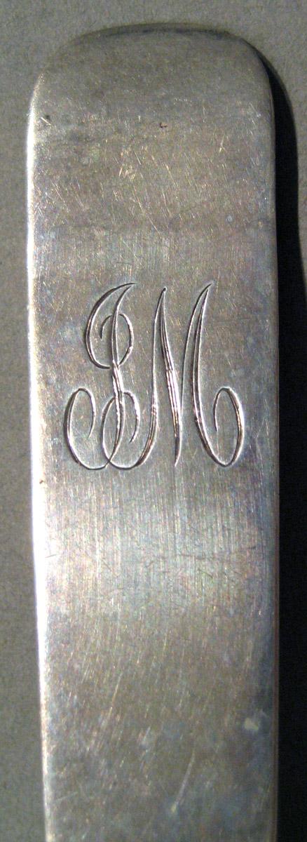 1998.0004.848.003 Silver Spoon engraving upper surface