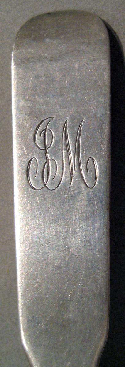 1998.0004.848.004 Silver Spoon engraving upper surface
