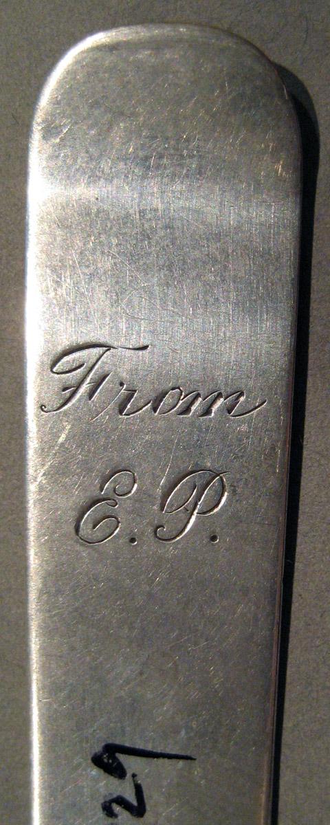 1998.0004.848.004 Silver Spoon engraving underside