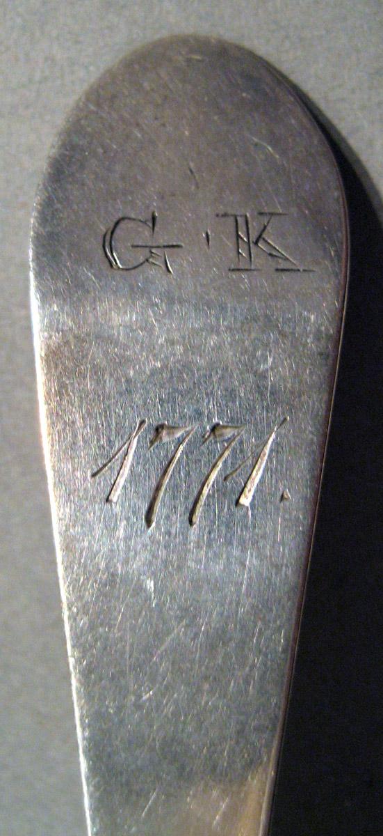 1998.0004.850 Silver Spoon engraving