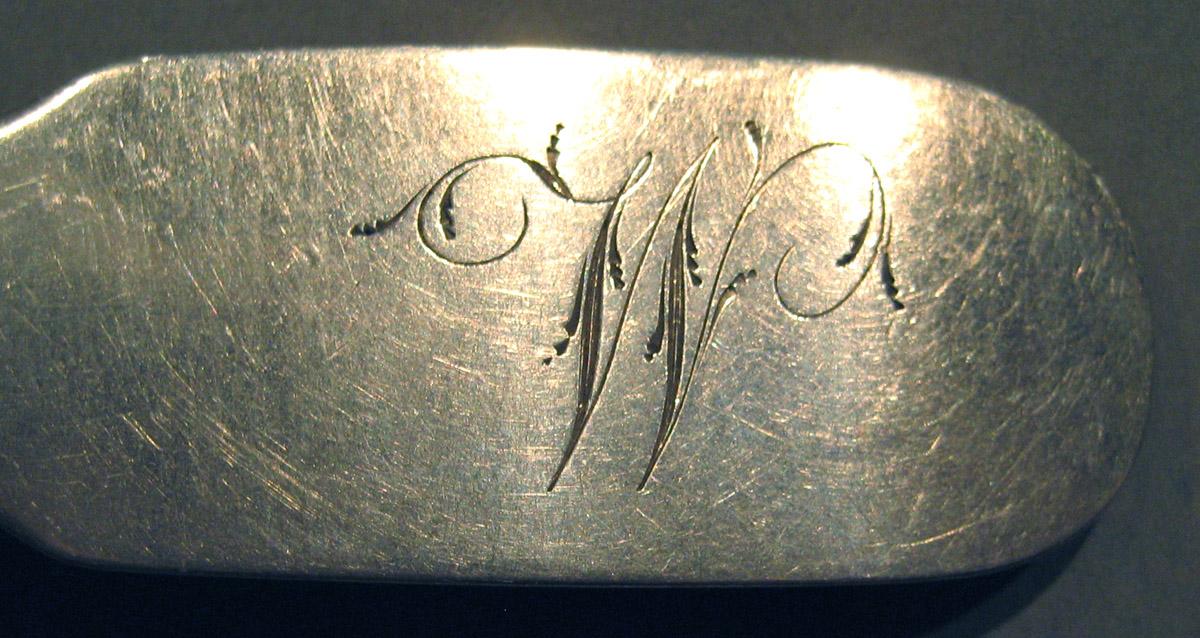 1998.0004.853 Silver Spoon engraving