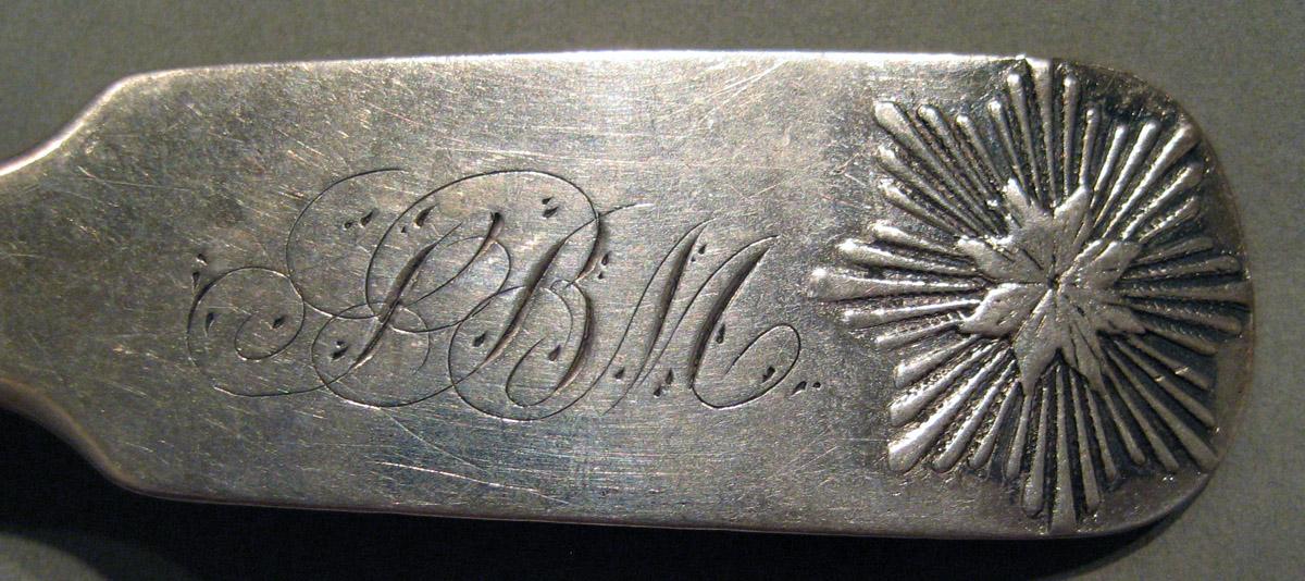 1998.0004.856 Silver Spoon engraving