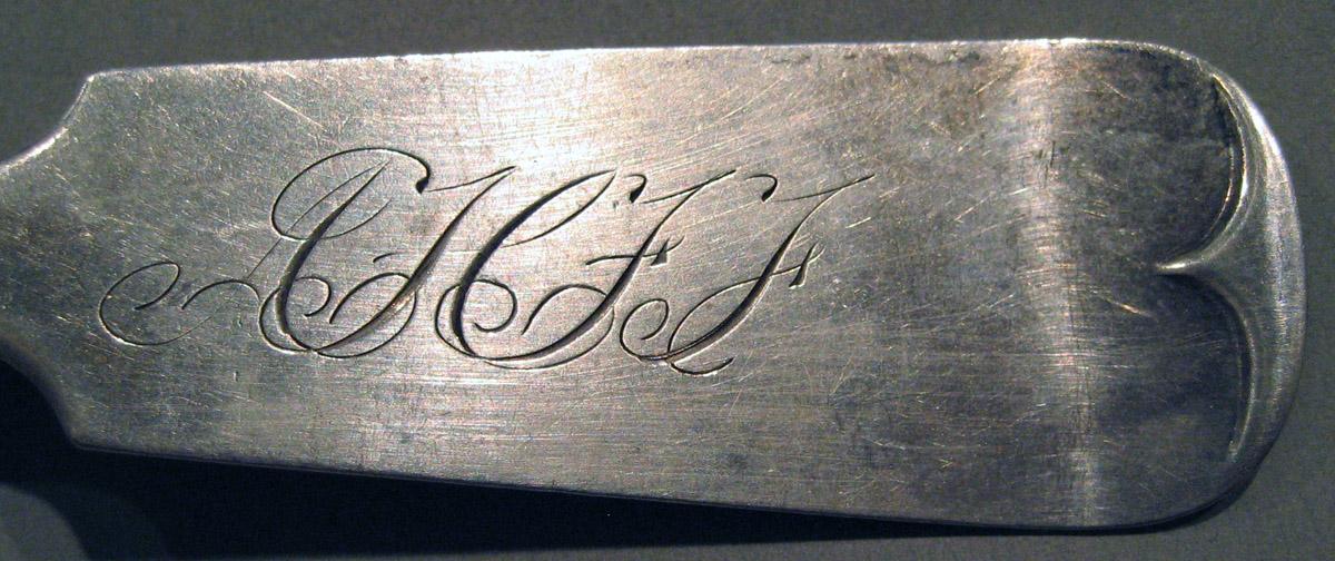 1998.0004.862 Silver Spoon engraving