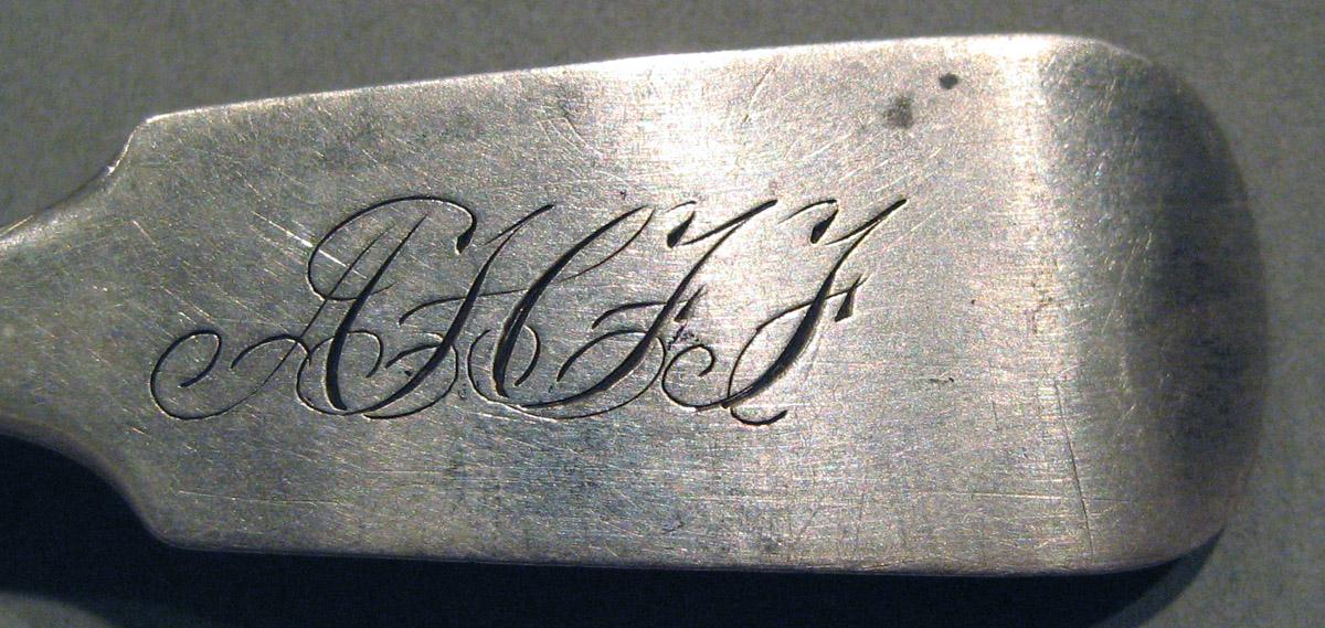1998.0004.863.001 Silver Spoon engraving