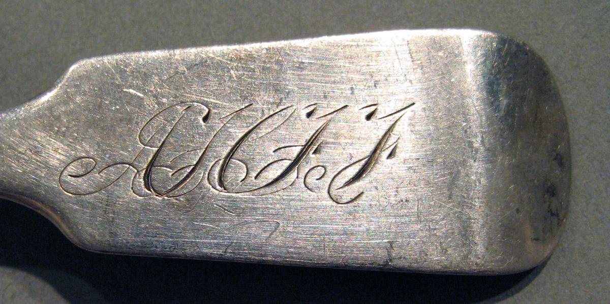 1998.0004.863.002 Silver Spoon engraving