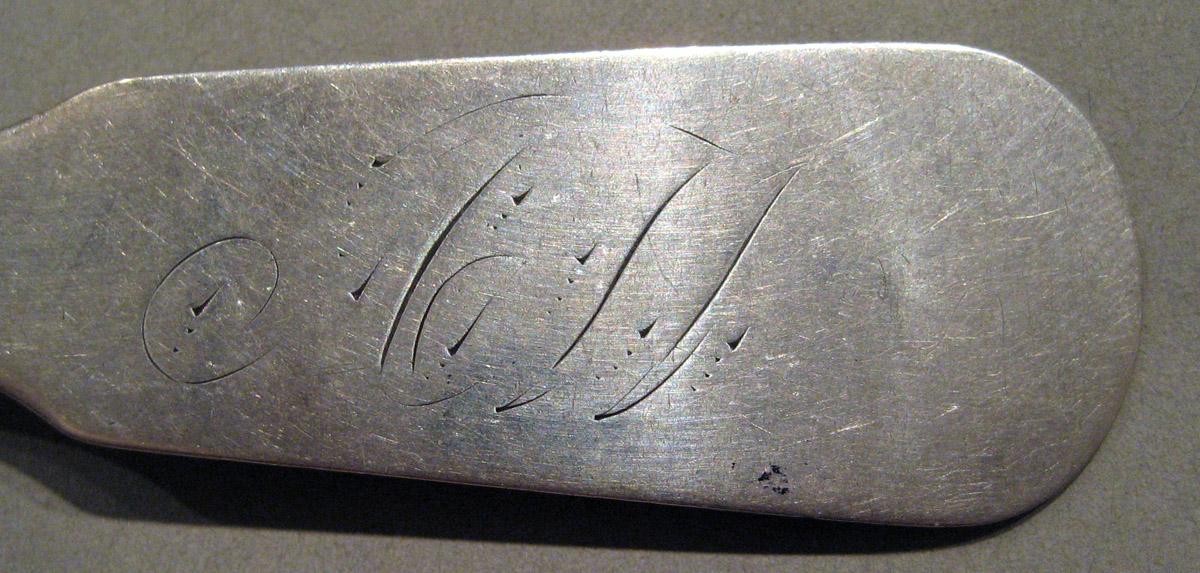 1998.0004.866 Silver Spoon engraving