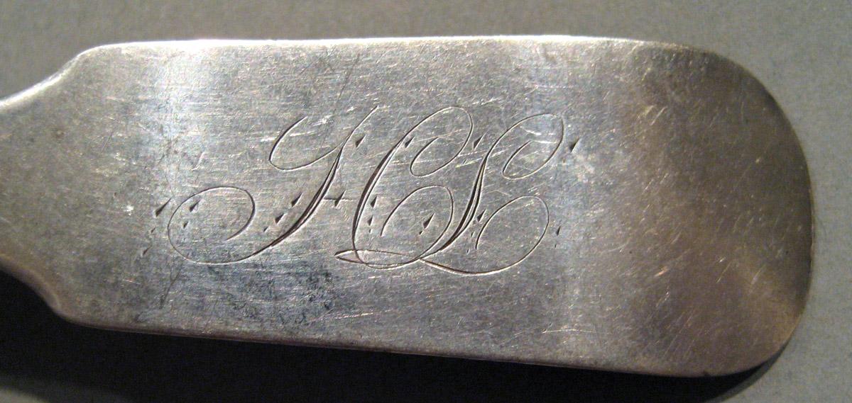 1998.0004.875 Silver Spoon engraving