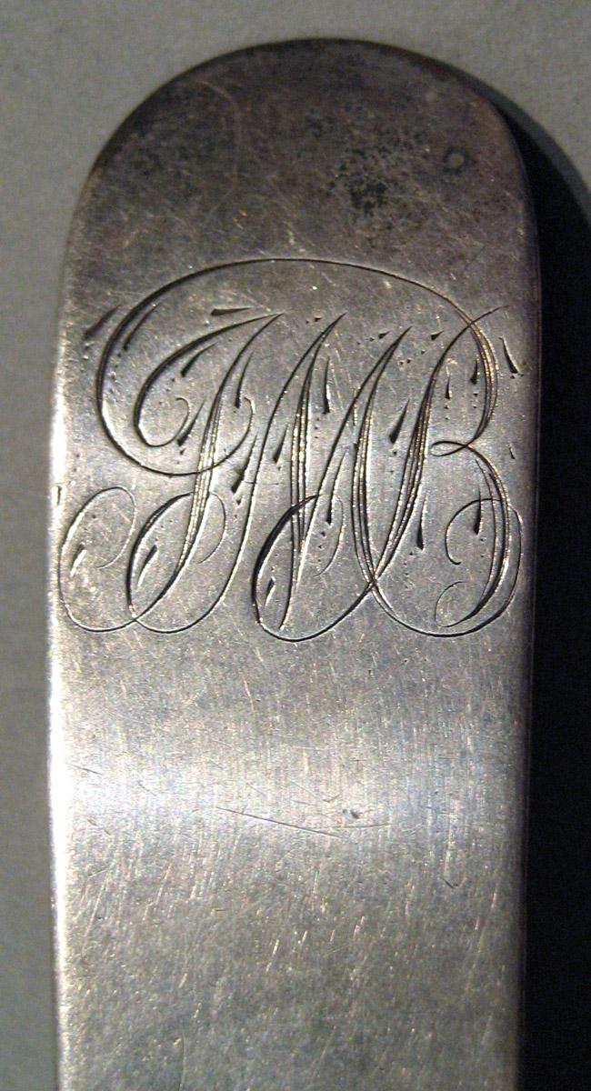 1998.0004.876 Silver Spoon engraving