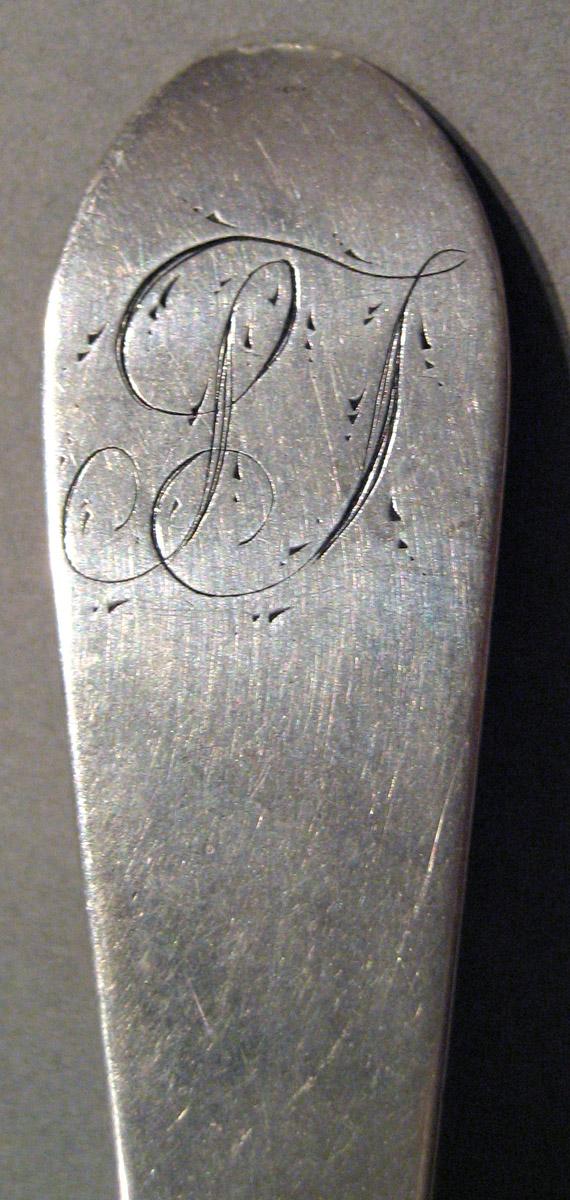 1998.0004.877 Silver Spoon engraving