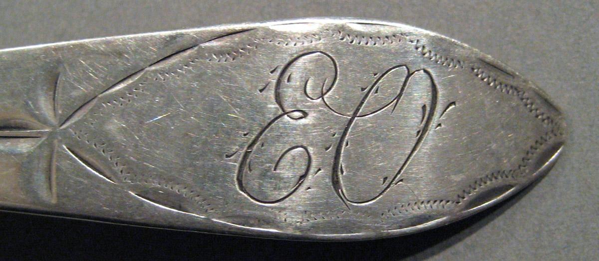1998.0004.879 Silver Spoon engraving