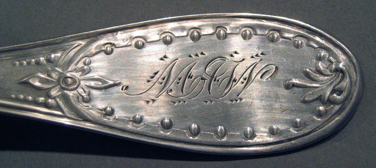 1998.0004.883 Silver Spoon engraving