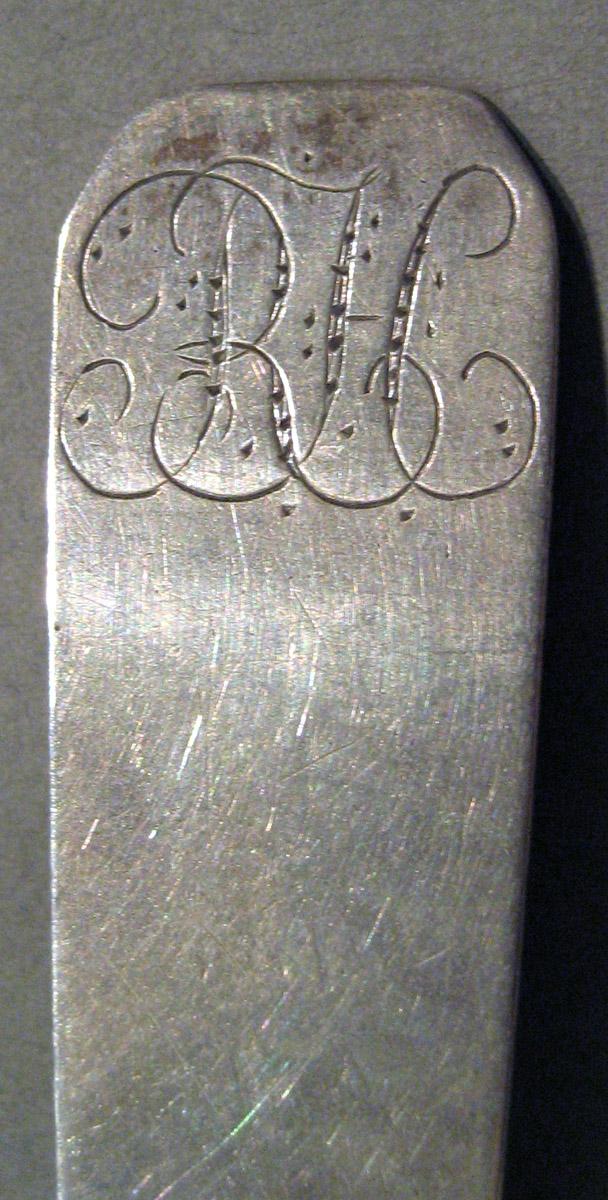 1998.0004.891 Silver Spoon engraving