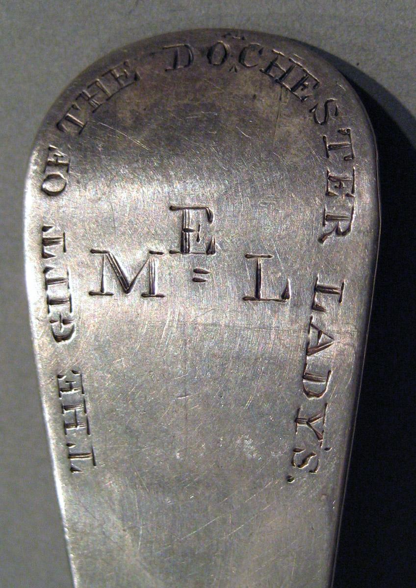 1998.0004.892.001 Silver Spoon engraving upper surface