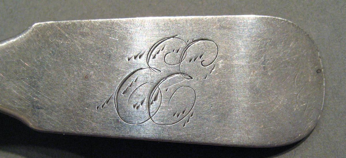 1998.0004.893 Silver Spoon engraving