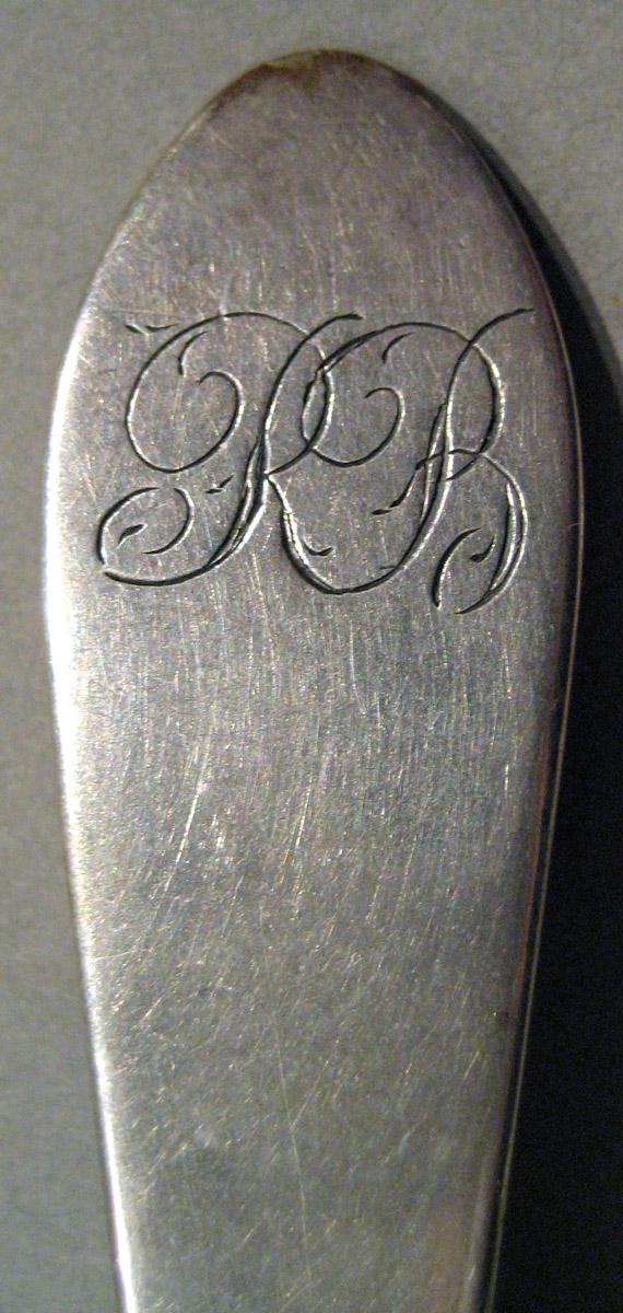 1998.0004.896 Silver Spoon engraving