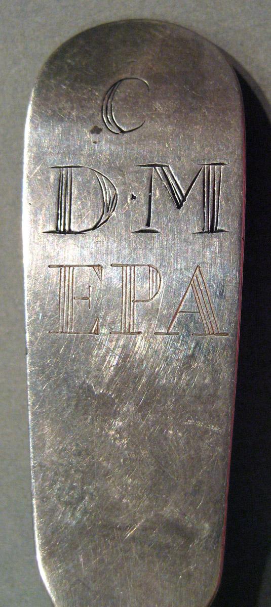 1998.0004.903 Silver Spoon engraving