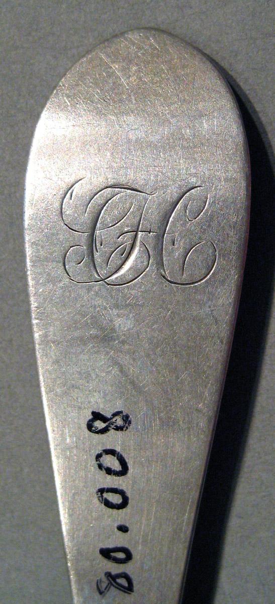 1998.0004.906 Silver Spoon engraving