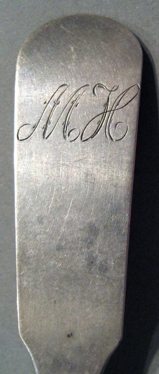 1998.0004.908 Silver Spoon engraving