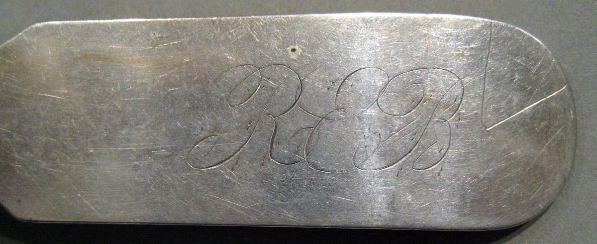 1998.0004.912.001 Silver Spoon engraving