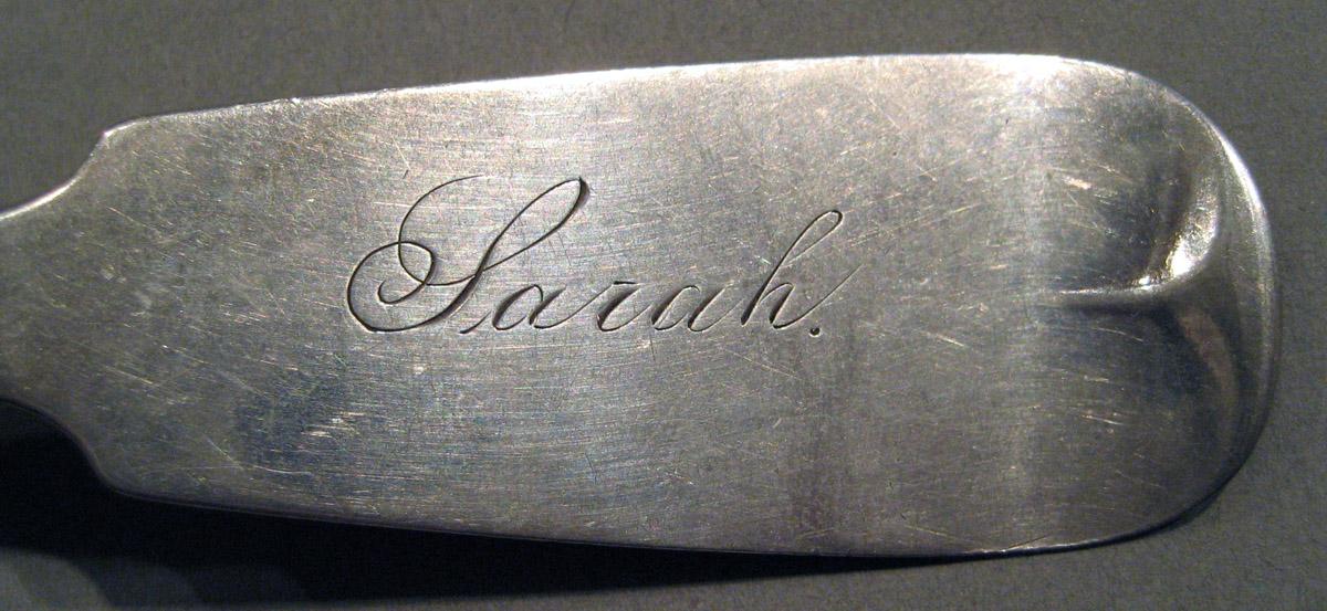 1998.0004.919 Silver Spoon engraving