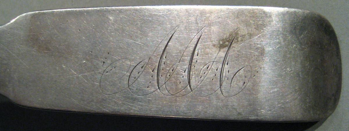 1998.0004.927 Silver Spoon engraving