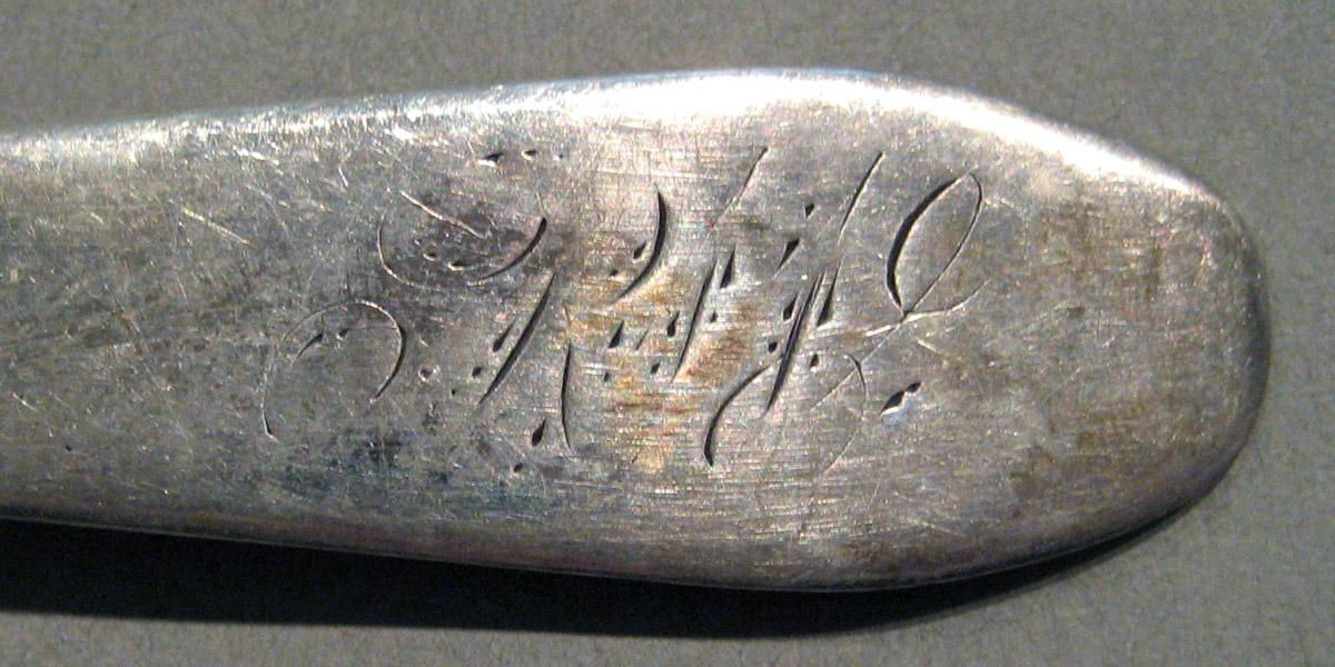 1998.0004.928 Silver Spoon engraving