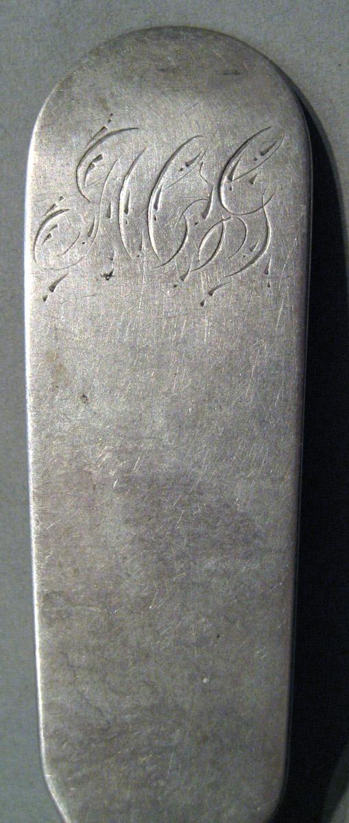 1998.0004.929 Silver Spoon engraving