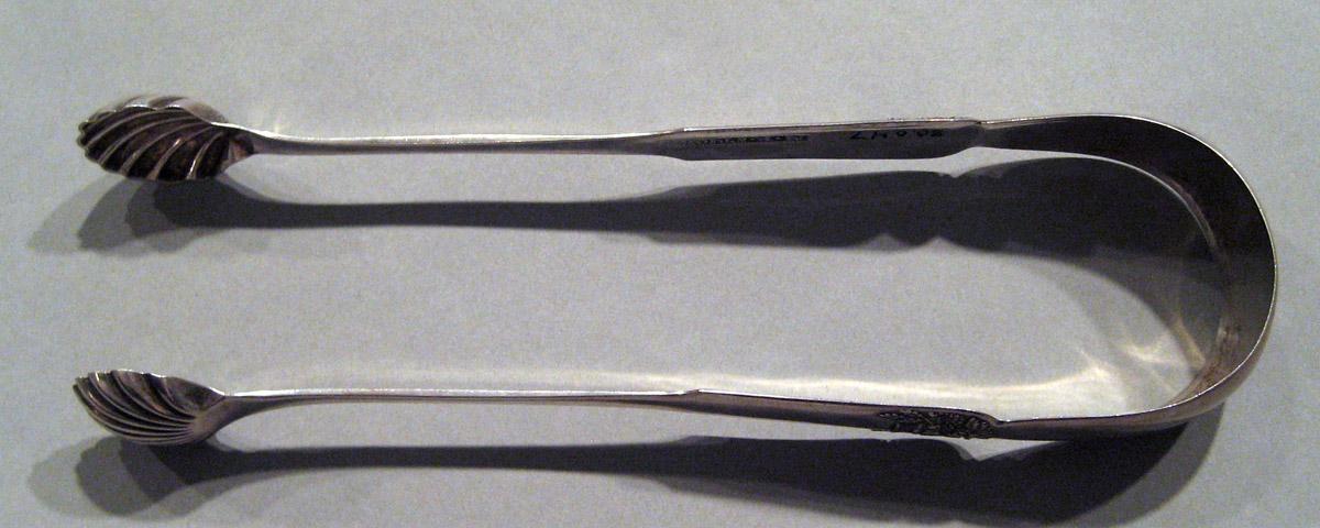 1998.0004.943 Silver Tongs view 2