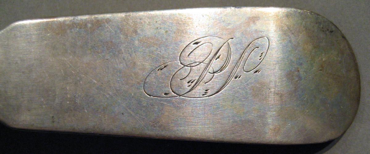 1998.0004.944 Silver Spoon engraving