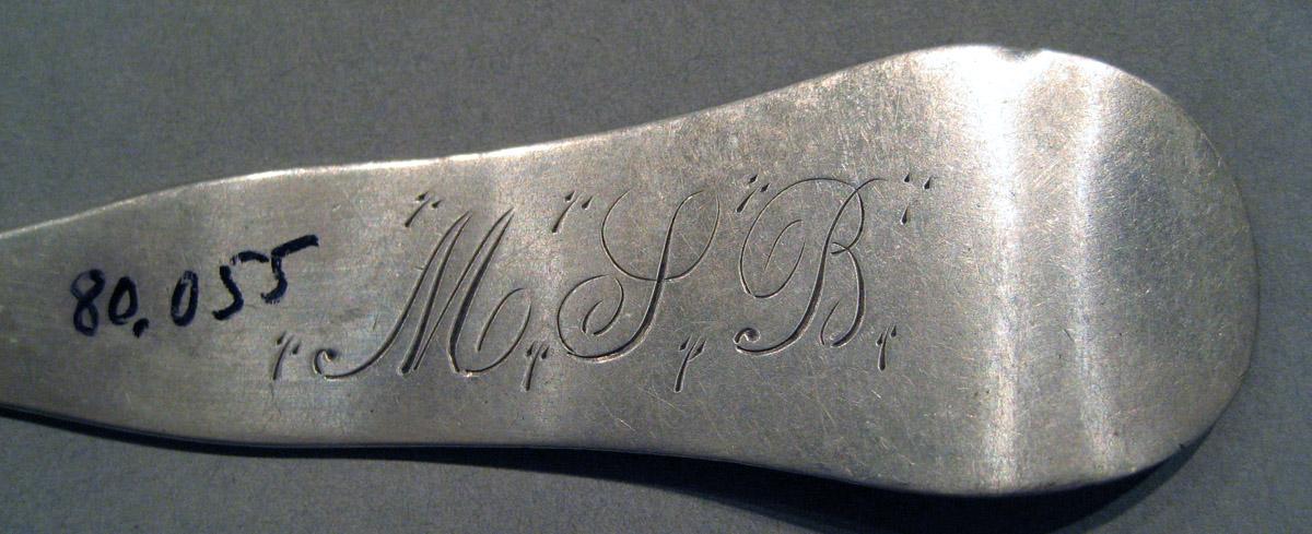 1998.0004.951 Silver Spoon engraving