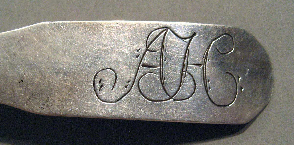 1998.0004.989 Silver Spoon engraving